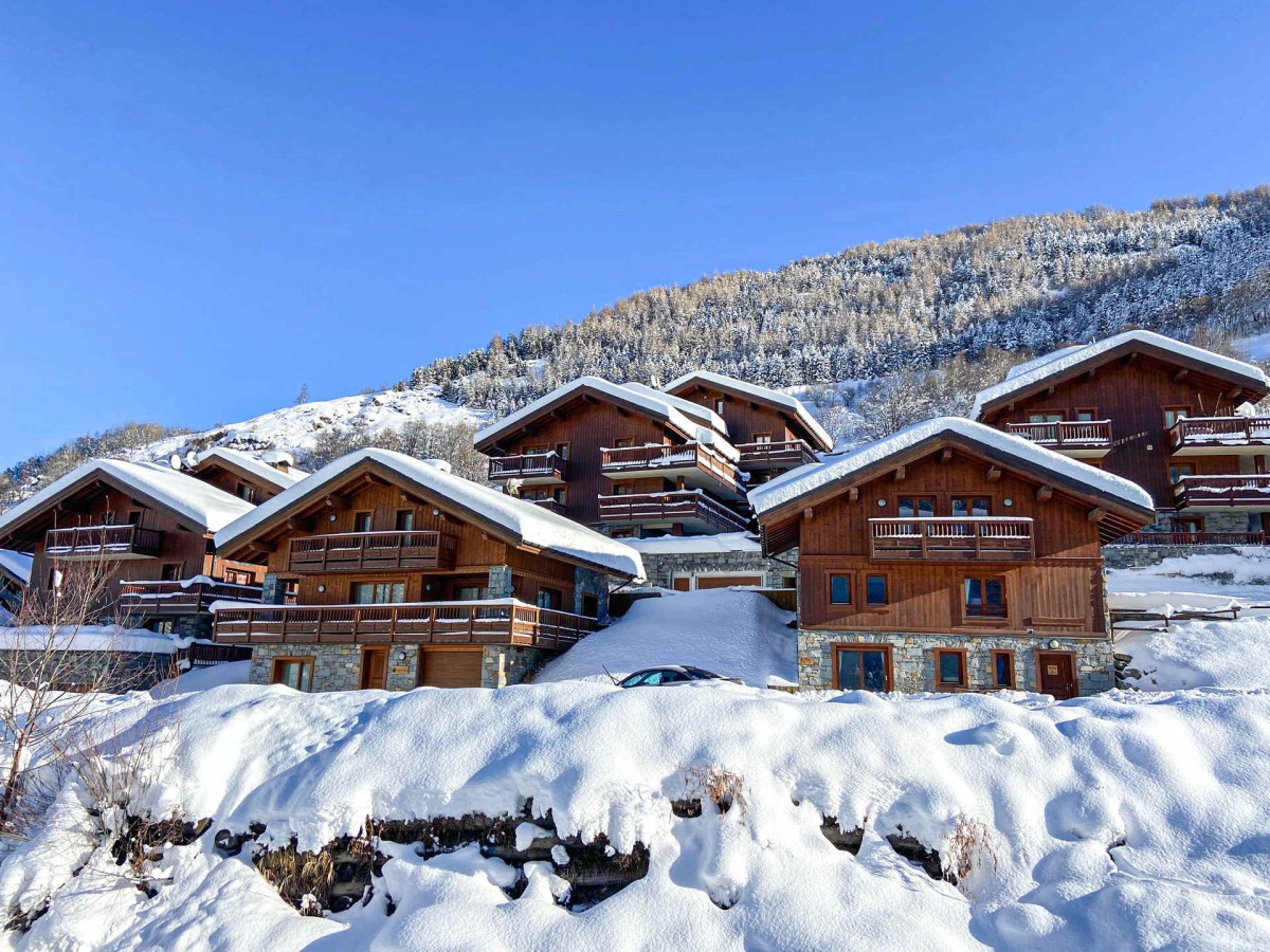 Bâtiment extérieur chalets à louer