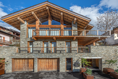 Chalet snow resort ski