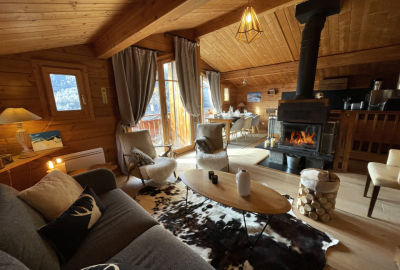 Chalet living room high range