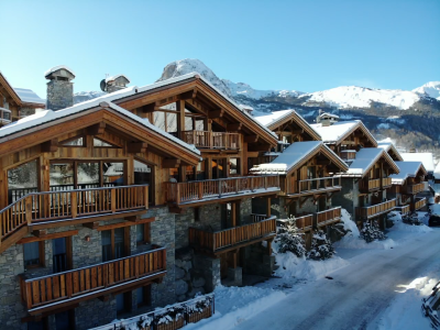 Chalet under the snow