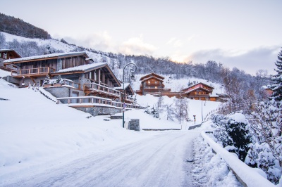 Village swnow view chalet