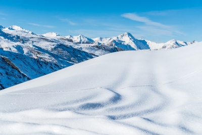Powder snow mountain