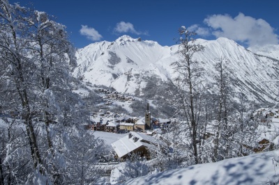 View village St Martin de Belleville snow