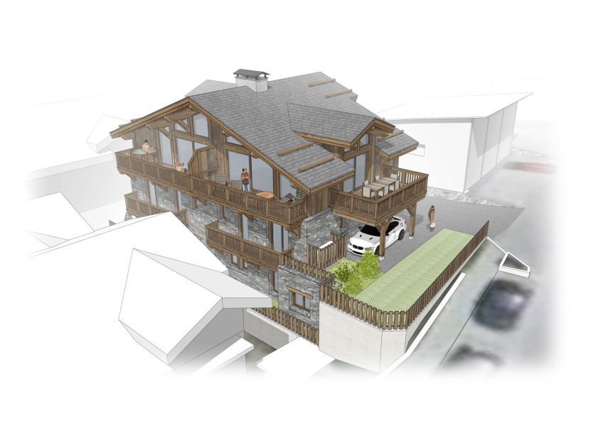 Le Chalet La Cime Noire Two luxury half-chalets in the heart of the village - Photo N°5