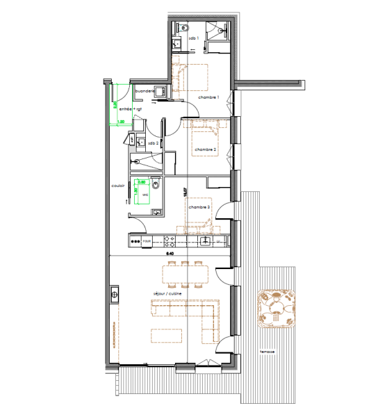 Alpine Chalets - 4-room apartment - Photo N°6