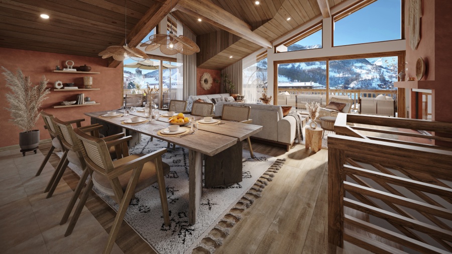 Le Chalet La Cime Noire Two luxury half-chalets in the heart of the village - Photo N°2