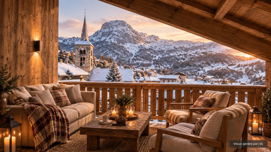 New chalet in the heart of Saint-Martin-de-Belleville, 50m from the 3 Valleys ski slopes